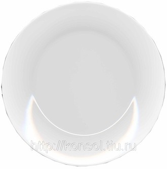 тарелка белая керамическая, D 200 mm